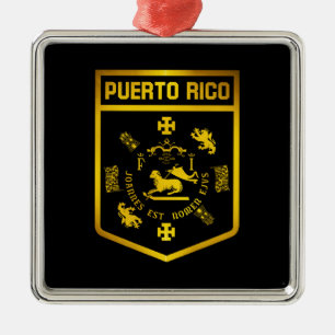 Ornement En Métal Porto Rico Emblem