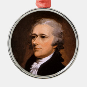 Ornement En Métal Portrait d'Alexander Hamilton par John Trumbull