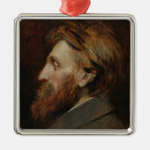 Ornement En Métal Portrait d'Auguste Rodin 1881
