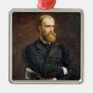 Ornement En Métal Portrait de Charles Stewart Parnell 1892