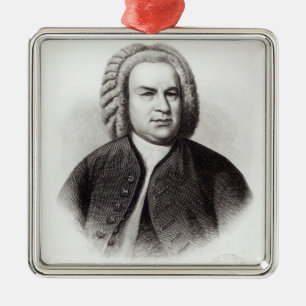 Ornement En Métal Portrait de Johann Sebastian Bach