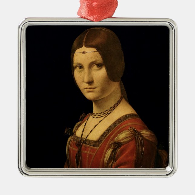 Ornement En Métal Portrait de Madame de la cour de Milan (Devant)