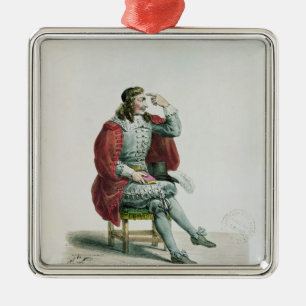 Ornement En Métal Portrait de Moliere dans le rôle d'Arnolfe
