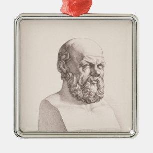 Ornement En Métal Portrait de Socrates