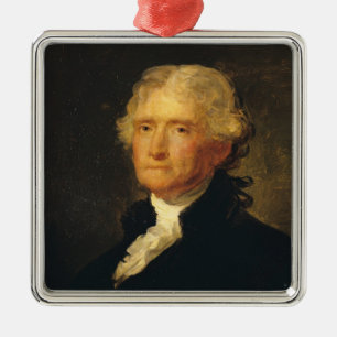 Ornement En Métal Portrait de Thomas Jefferson
