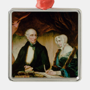 Ornement En Métal Portrait de William et de Mary Wordsworth, 1839