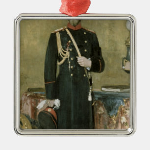Ornement En Métal Portrait d'empereur Nicholas II 1895