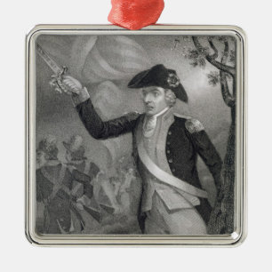 Ornement En Métal Portrait du Général Francis Marion à la bataill