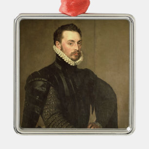Ornement En Métal Portrait d'un homme de la suite de Gra cardinal