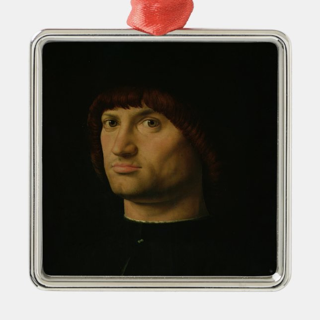Ornement En Métal Portrait d'un homme, ou le Condottiere, 1475 (Devant)