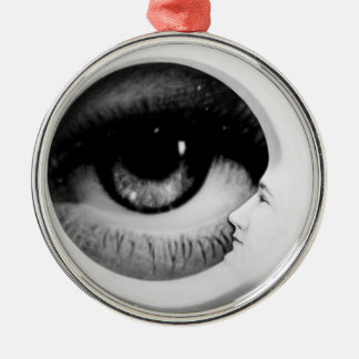 Ornement En Métal Portrait sans titre du croissant de lune