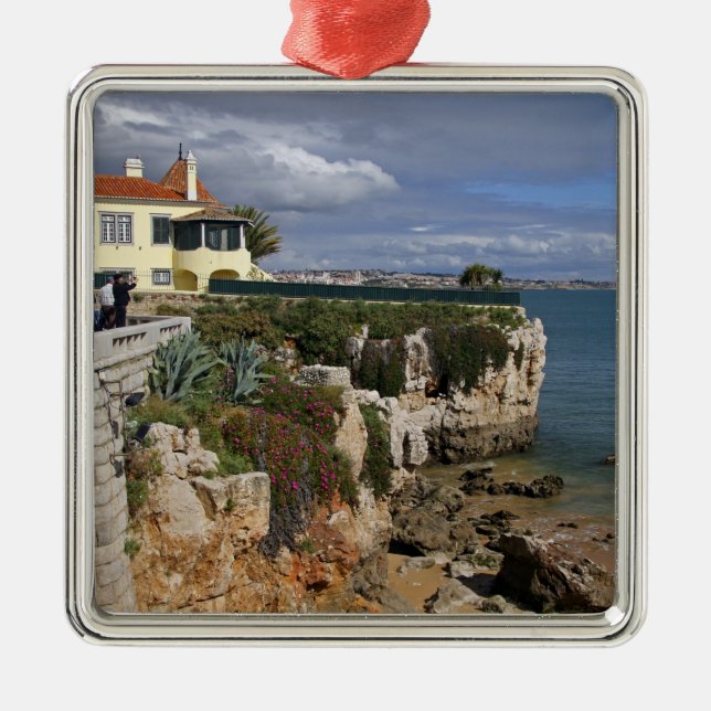 Ornement En Métal Portugal, Cascais. Praia da Rainha, une plage de 2 (Devant)