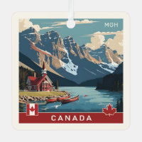 Poster de voyage sur mesure Monogramme Canada