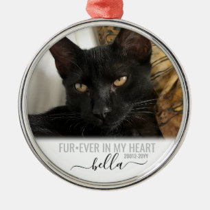 Ornement En Métal Pour toujours dans mon coeur Pet Memorial Keepsaké