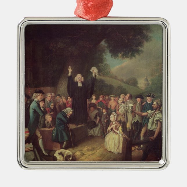 Ornement En Métal Prédication de George Whitefield (Devant)