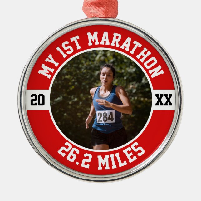 Ornement En Métal Premier Marathon (Devant)