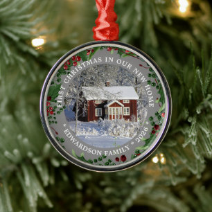 Ornement En Métal Premier Noël dans notre nouvelle maison photo