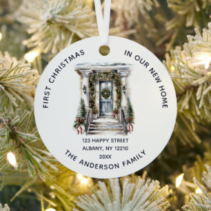 Ornement En Métal Premier Noël dans notre nouvelle maison Photo de f
