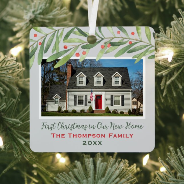Ornement En Métal Premier Noël dans notre nouvelle maison Photo de v (Insitu)
