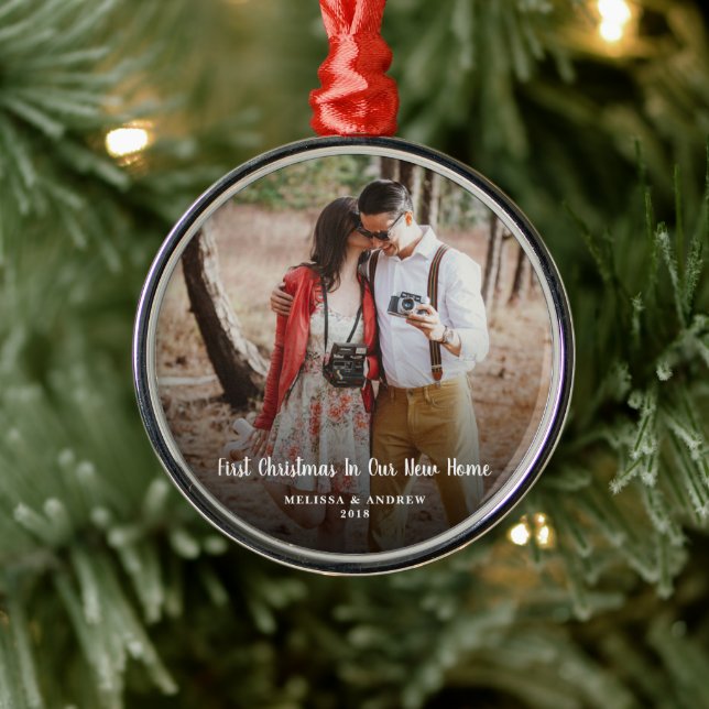 Ornement En Métal Premier Noël dans notre nouvelle photo à la maison (Arbre)