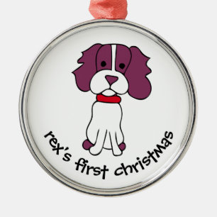 Ornement En Métal Premier Noël du chien