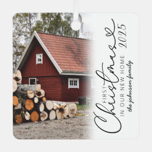 Ornement En Métal Premier Noël moderne dans notre nouvelle maison Mé