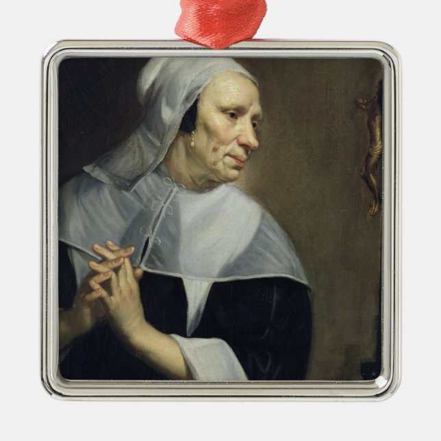 Ornement En Métal Prière de dame âgée (Devant)