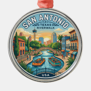 Ornement En Métal Promenade de la rivière San Antonio USA