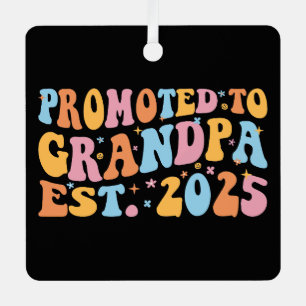Ornement En Métal Promu Grand-Père Ét. 2025 III