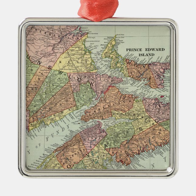 Ornement En Métal Provinces maritimes du Canada (Devant)