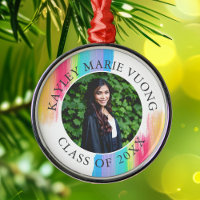 Rainbow Graduation Photo Elégant Custom Christmas
