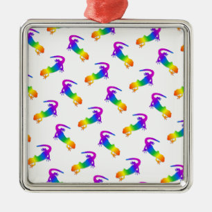Ornement En Métal Rainbow Salamander