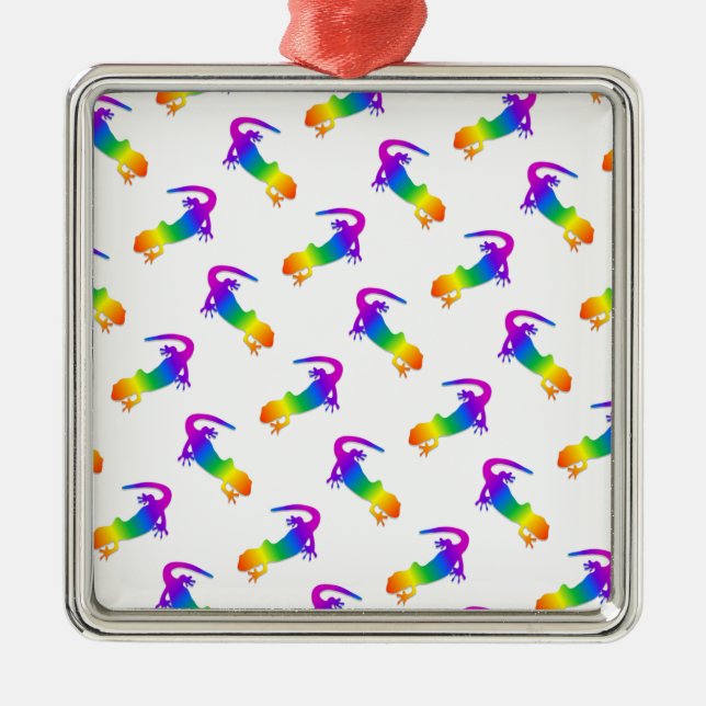 Ornement En Métal Rainbow Salamander (Devant)