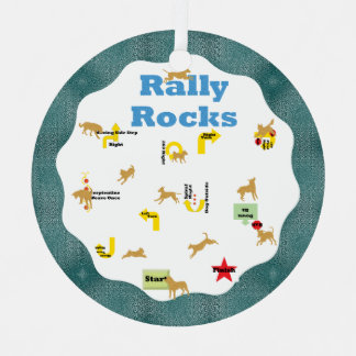 Ornement En Métal Rallye Rocks Chiens