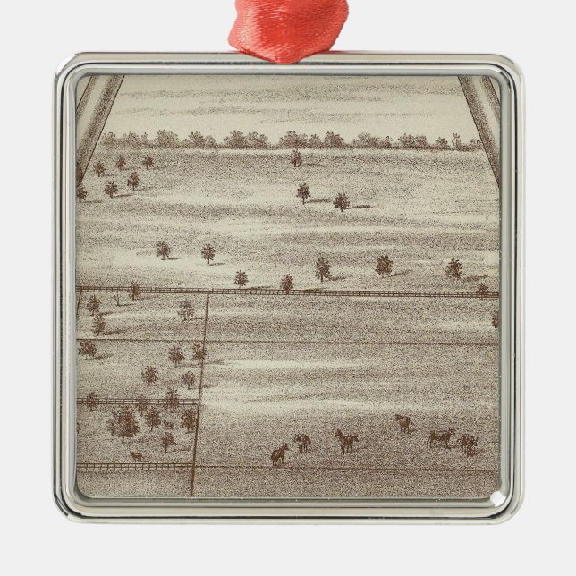 Ornement En Métal Ranch d'Oakdale (Devant)