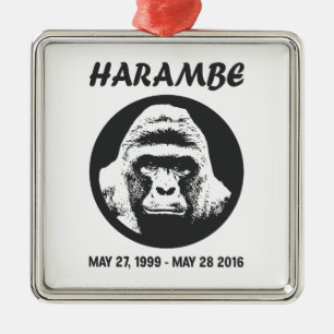 Ornement En Métal Rappelez-vous Harambe
