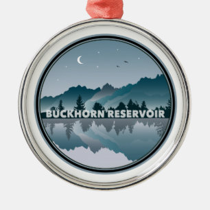 Ornement En Métal Réflexion du réservoir Buckhorn Caroline du Nord