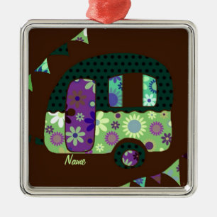 Ornement En Métal Remorque rétro Shabbychic, camping-car, caravane