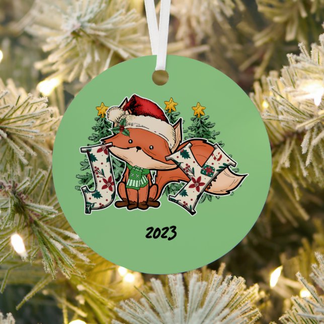 Ornement En Métal Renard de Noël Joie (Insitu)