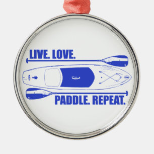 Ornement En Métal Répéter la pagaie d'amour en direct