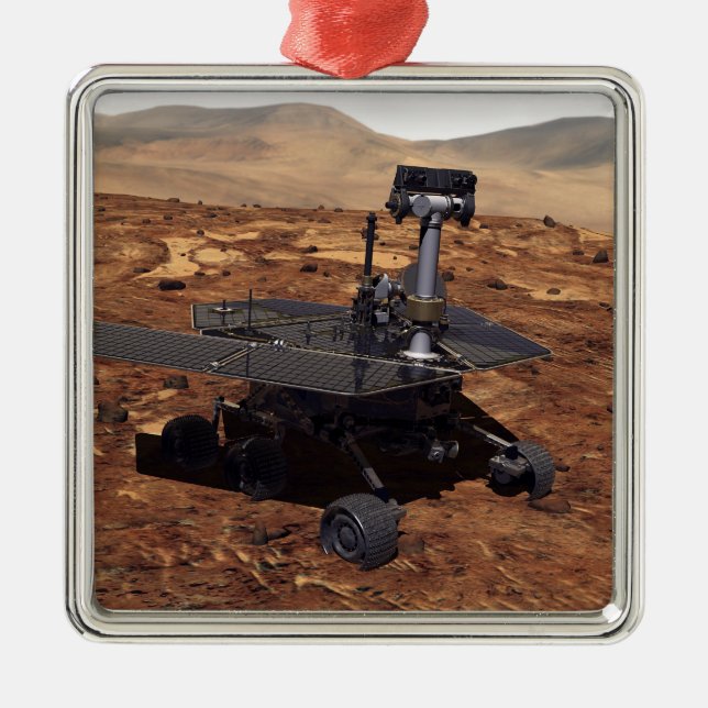 Ornement En Métal Représentation artistique de Mars Rover 2 (Devant)