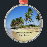 Ornement En Métal République Dominicaine Plage Bavaro<br><div class="desc">Dominican Republic Beach Bavaro,  photographe tropical</div>