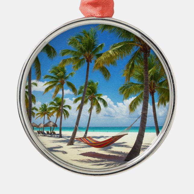Ornement En Métal République Dominicaine Punta Cana Beach Travel (Devant)