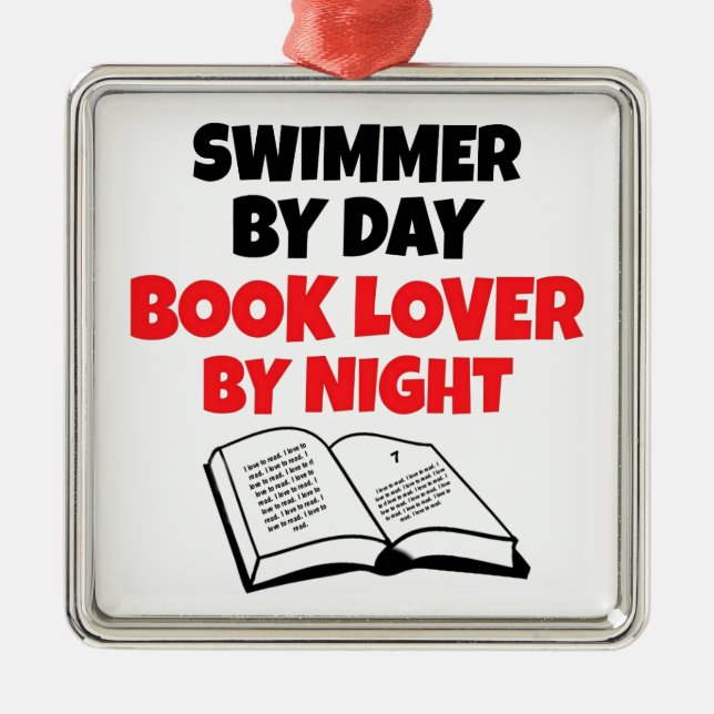 Ornement En Métal Réserver Lover Swimmer (Devant)