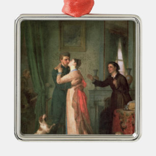 Ornement En Métal Retournez après la guerre, 1878