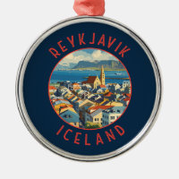 Reykjavík Islande Cercle retro désorganisé