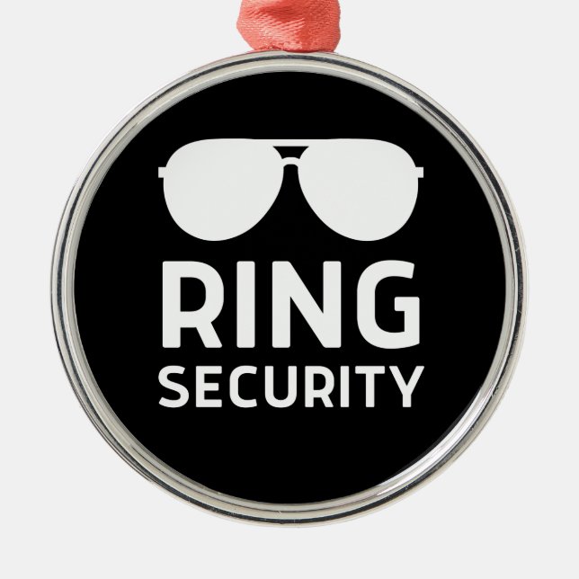 Ornement En Métal Ring security funny wedding ring beards (Devant)