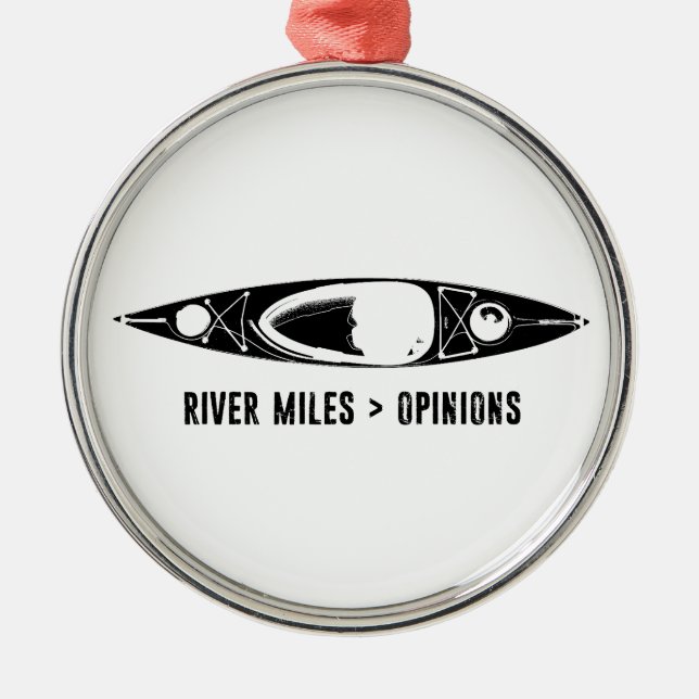 Ornement En Métal River Miles > Opinions Kayak (Devant)