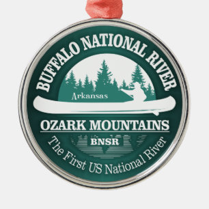 Ornement En Métal Rivière nationale de Buffalo (canot)