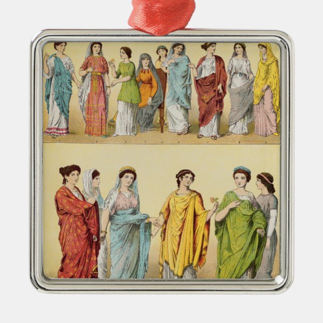 Ornement En Métal Robe romaine femelle (Devant)